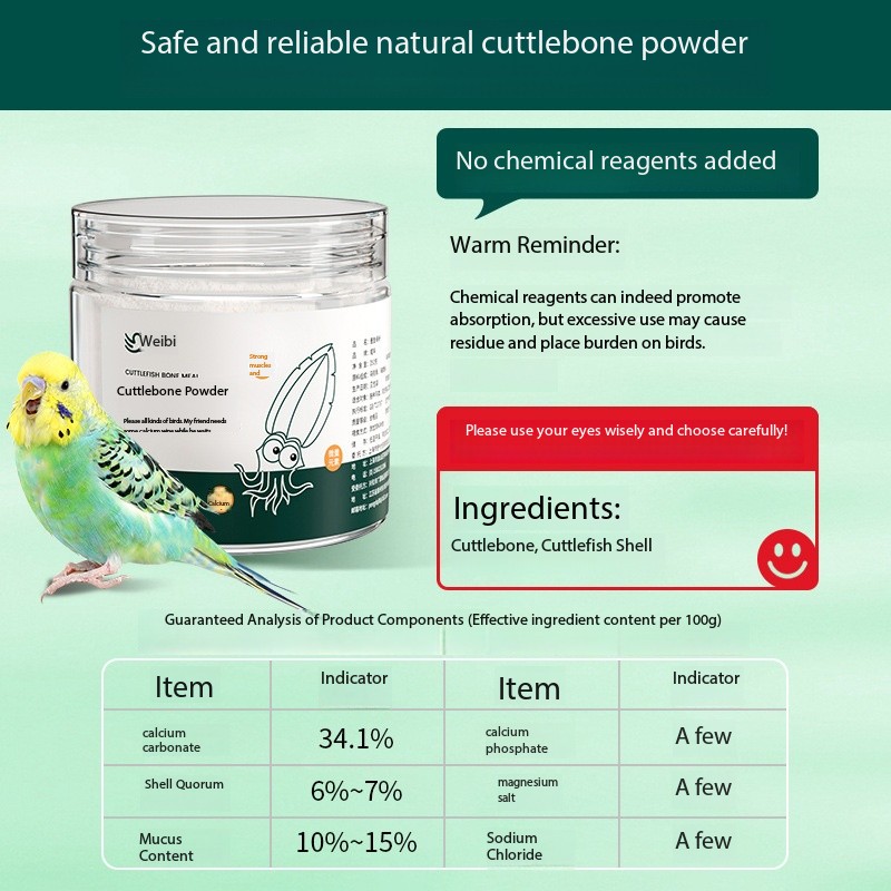 Vitamin D3 Reptile - Bubuk Tulang Sotong Kaya Kalsium dan