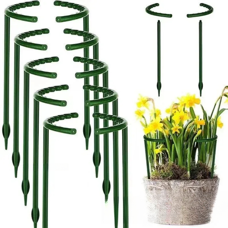 Vine Climbing Plastic - Penyangga Tanaman, Tiang Taman Setengah Lingkaran,