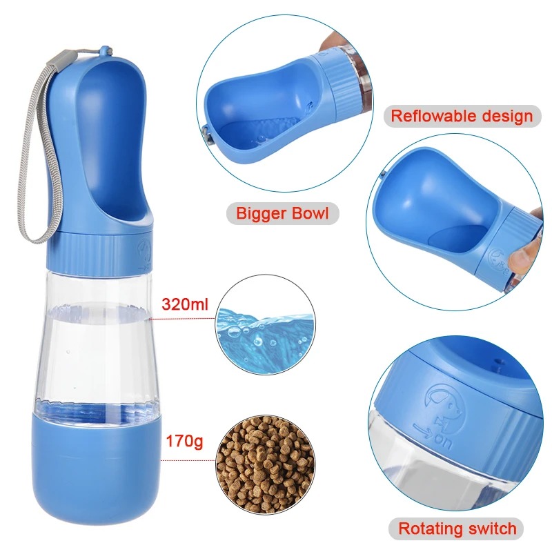 Botol Air Anjing Portabel 320M - Royal Canin Food Medium ulasan dan harga