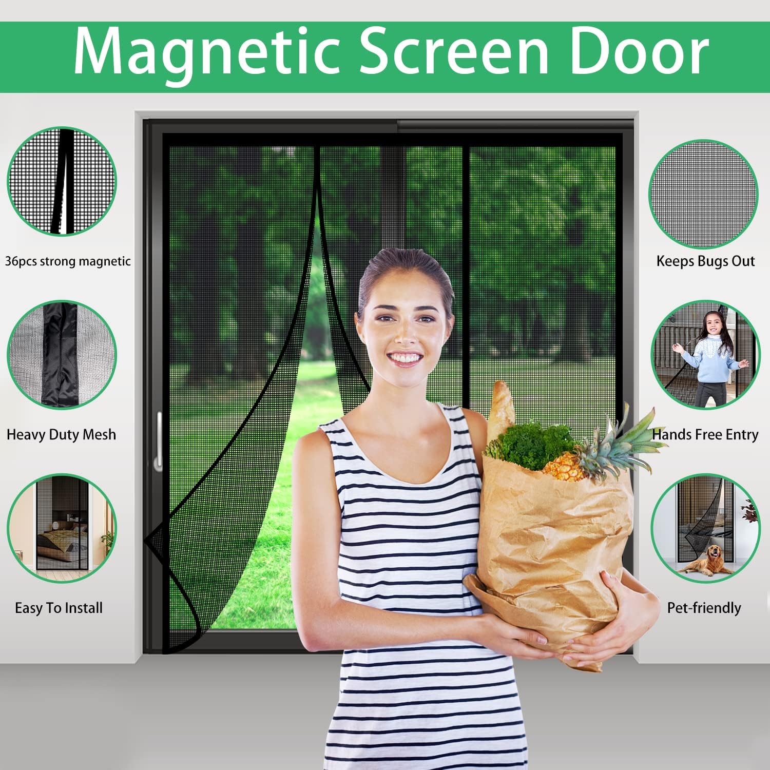 Pintu Layar Magnetik Fiberglas - Screen Top Mesh ulasan dan harga